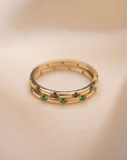 14k Emerald Luna Band | 2mm