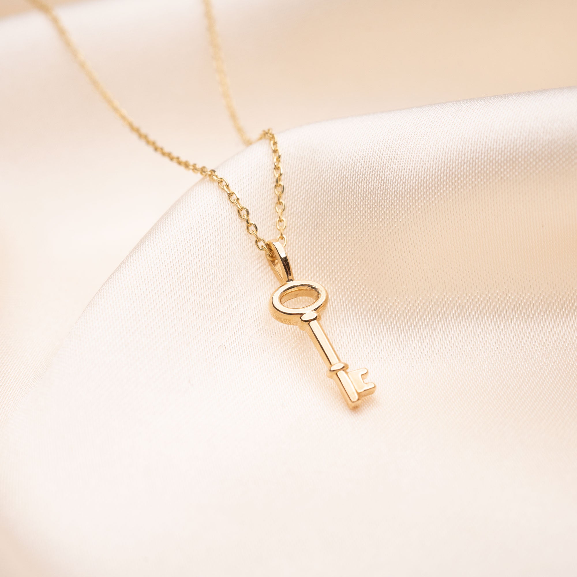 14k Key Necklace