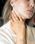 14k Emerald Dome Ring