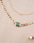 14k Emerald Neptune Necklace