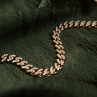 14k Diamond Cuban Link Necklace