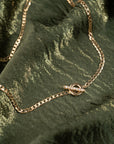 14k Diamond Toggle Curb Link Necklace .10 CTW