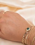 14k Emerald Neptune Bracelet