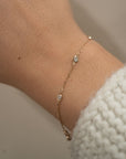 14k Diamond Yard Bracelet .31 CTW