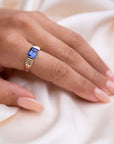 14k Tanzanite Pyramid Ring