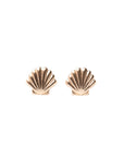 Gold Seashell Studs