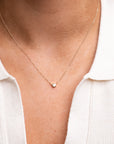 Diamond Bezel Necklace