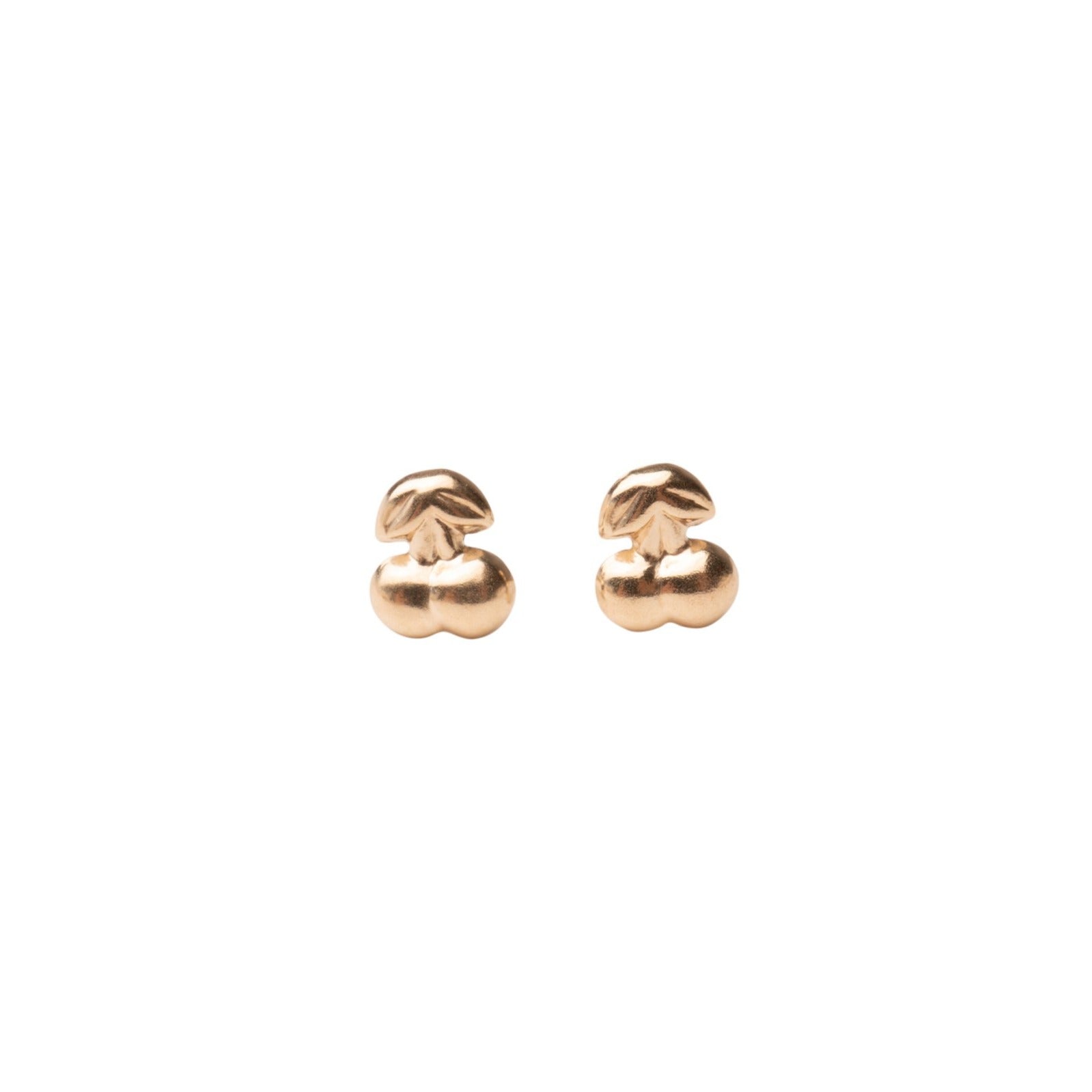 Gold Cherry Studs