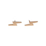 14k Gold Lightning Bolt Studs