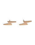 14k Gold Lightning Bolt Studs