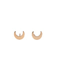 Gold Filled Crescent Moon Studs