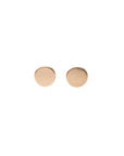 Circle stud earrings, gold filled earrings