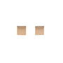 Gold Square Studs