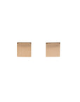 Gold Square Studs