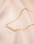 Diamond Bar Necklace