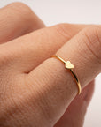 Gold Heart Stacker Ring