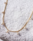 Gold Cleo Pearl Necklace