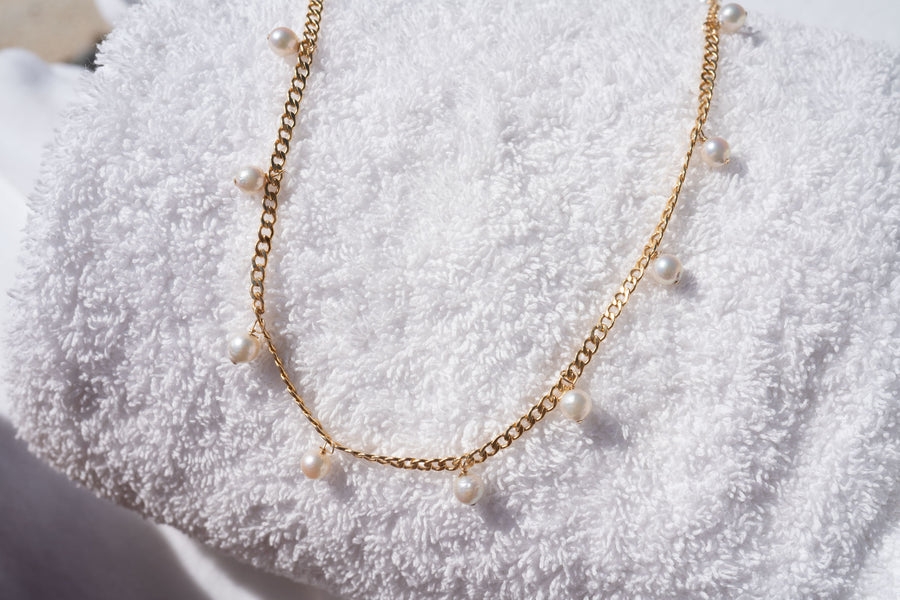 Lorna White Pearl Layered Waterfall Necklace - Thailand – Lumily