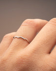 Silver Wavy Ring