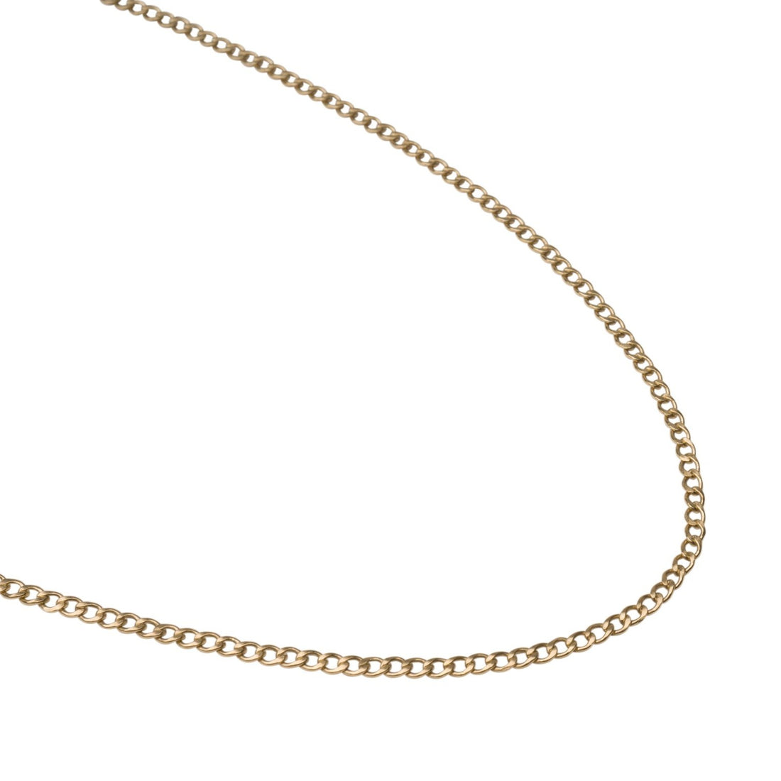 Gold Curb Link Necklace