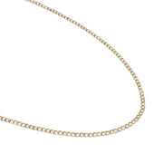 14k Gold Curb Link Necklace
