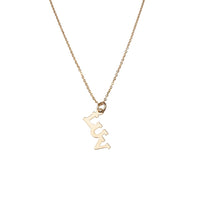 Gold Luv Charm Necklace