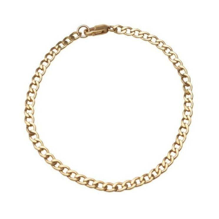 Gold Curb Link Bracelet