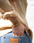 Gold Curb Link Bracelet