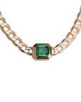 14k Emerald Neptune Necklace