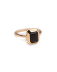 Black Onyx Tiered Bezel Ring - Yellow Gold / 3 - Fine Jewelry