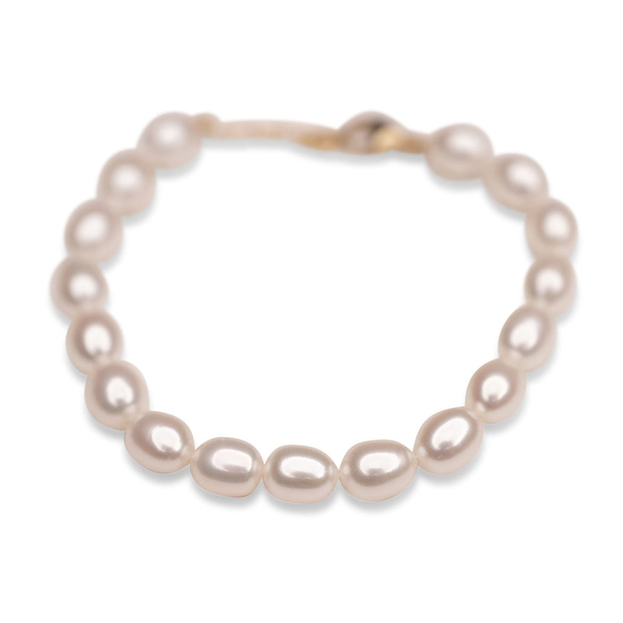 Oval gold pearl bracelet clasp - Pearl & Clasp