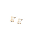 14k Gold Alphabet Studs