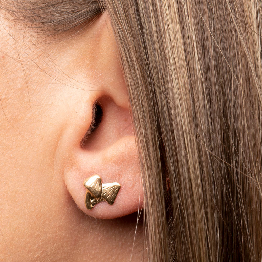 Gold Mushroom Studs