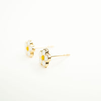14k Gold Little Daisy Studs