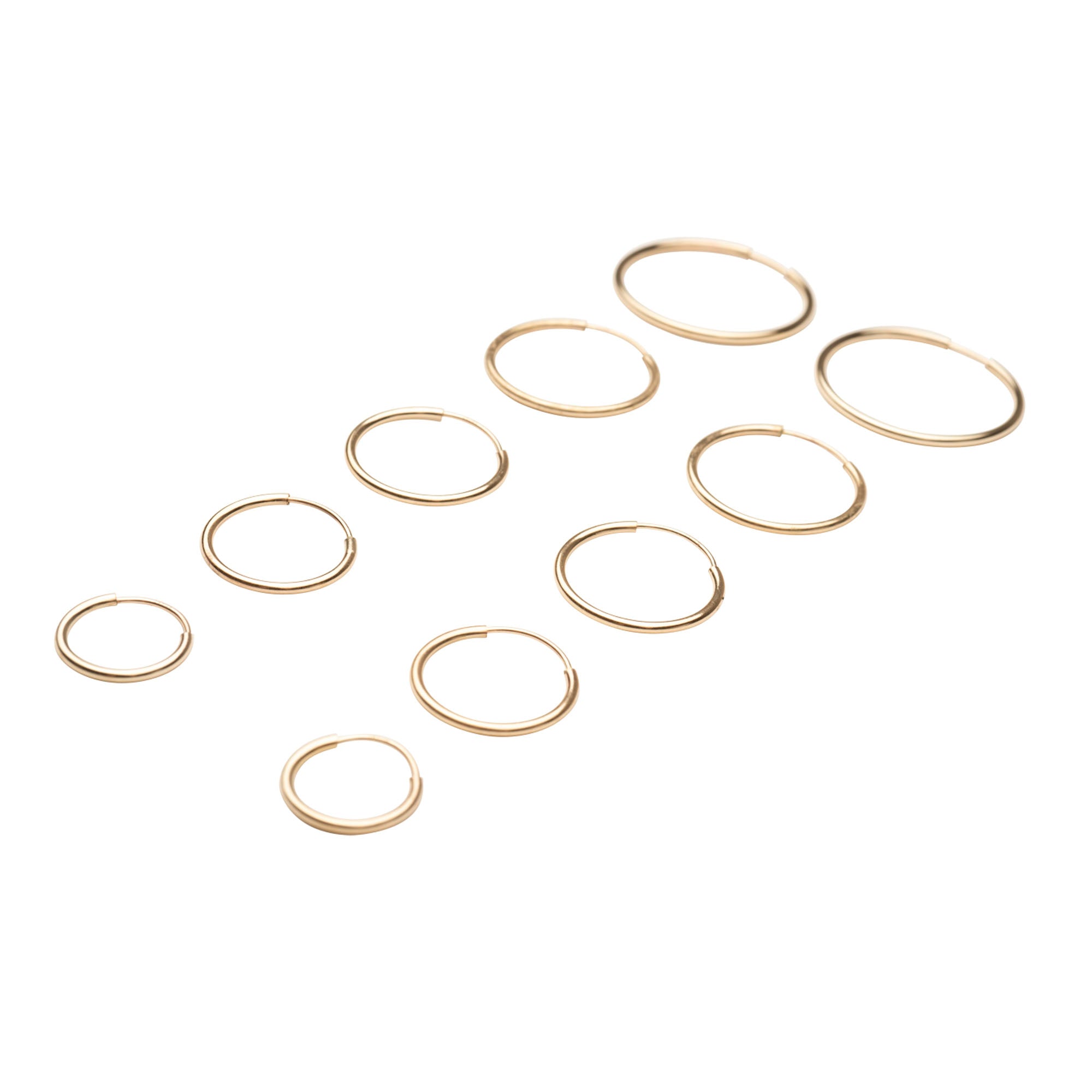 Gold Endless Hoops