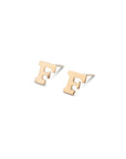 14k Gold Alphabet Studs