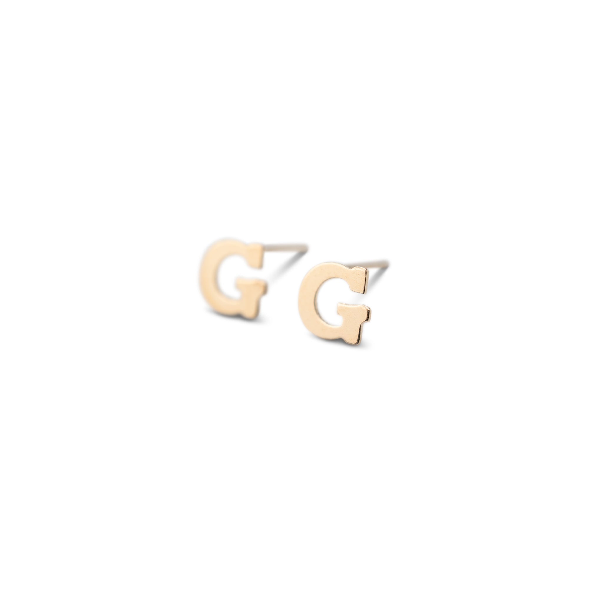 Gold Filled Alphabet Stud (Single)