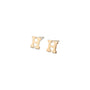 14k Gold Alphabet Studs