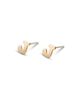 14k Gold Alphabet Studs