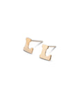 14k Gold Alphabet Studs