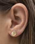 Gold Line Shape Studs