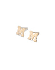 14k Gold Alphabet Studs