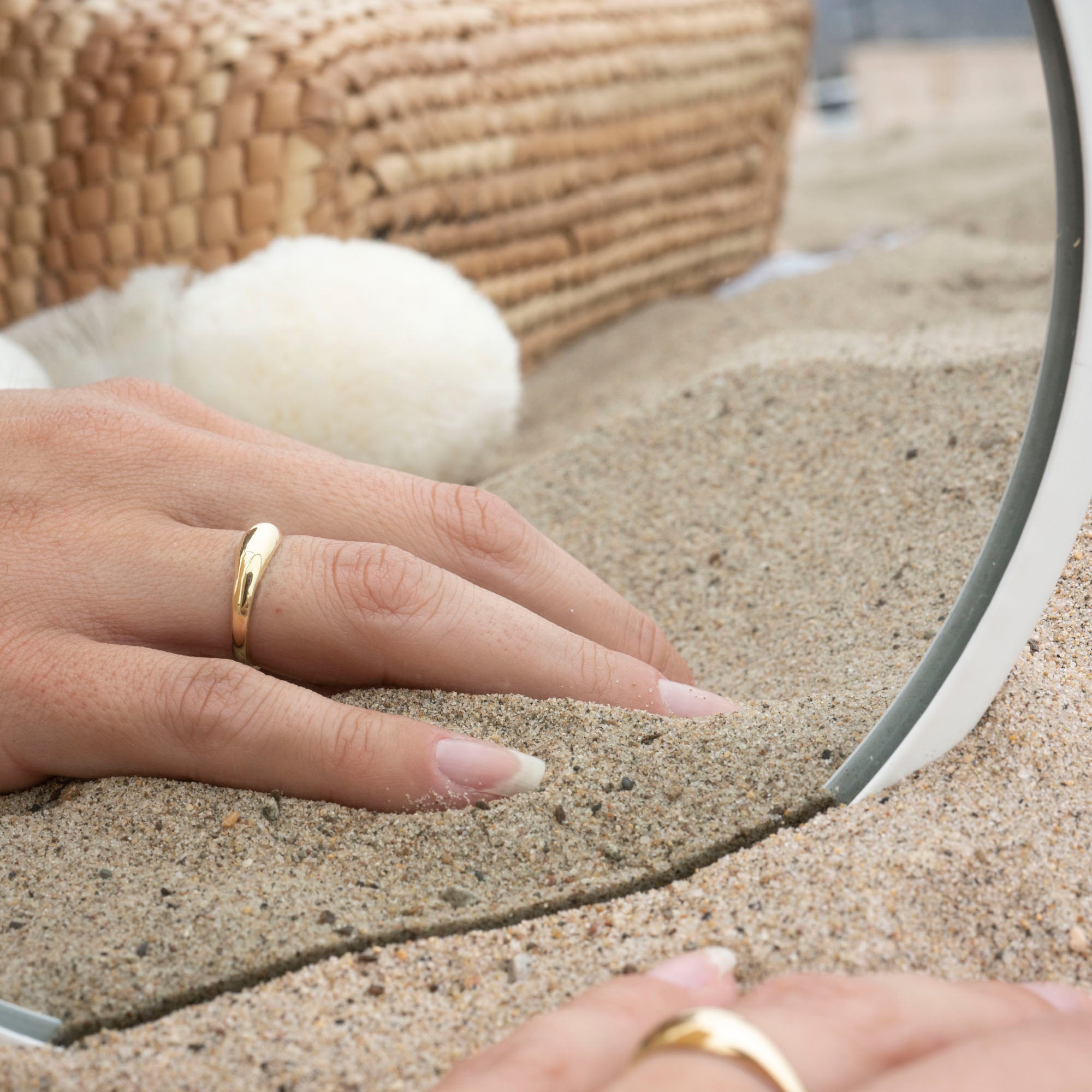 14k Gold Little Dome Ring