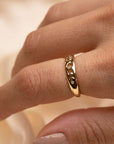 14k Gold Moon Phases Ring