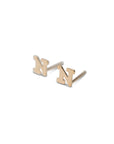 14k Gold Alphabet Studs