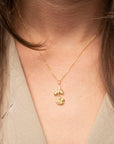 Gold Rose Necklace