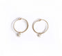 Dainty Pearl Hoops