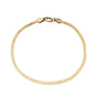 Gold 3mm Herringbone Bracelet