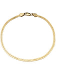 Gold 3mm Herringbone Bracelet