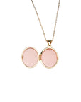 14k Oval Locket Necklace